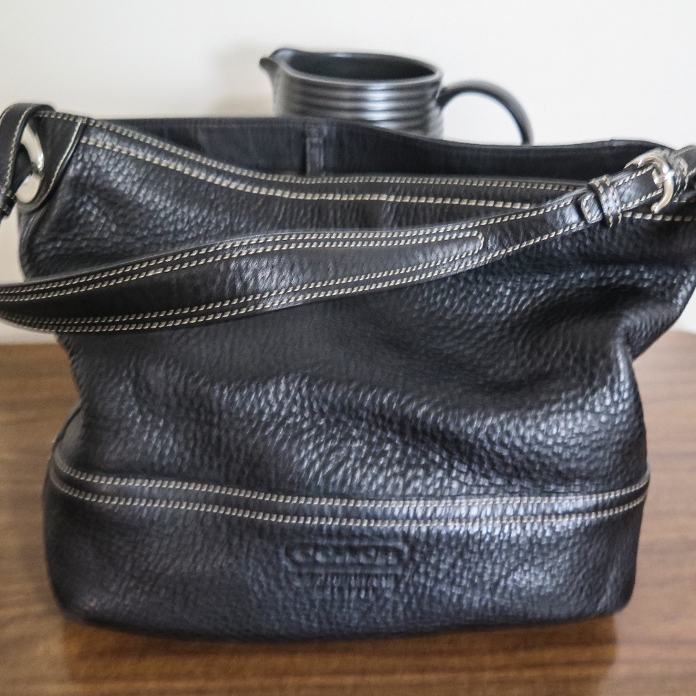 Coach Pebble Leather Shoulder Hobo